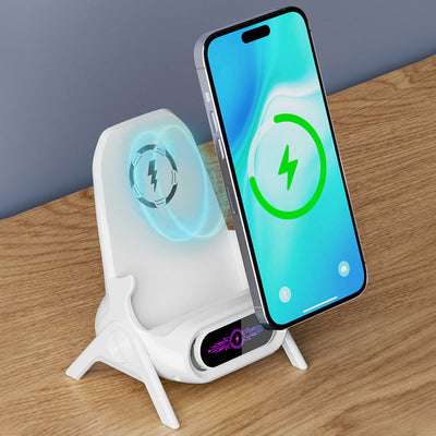 Multifunctional Wireless Fast Charger Phone Stand With Adjustable Holder