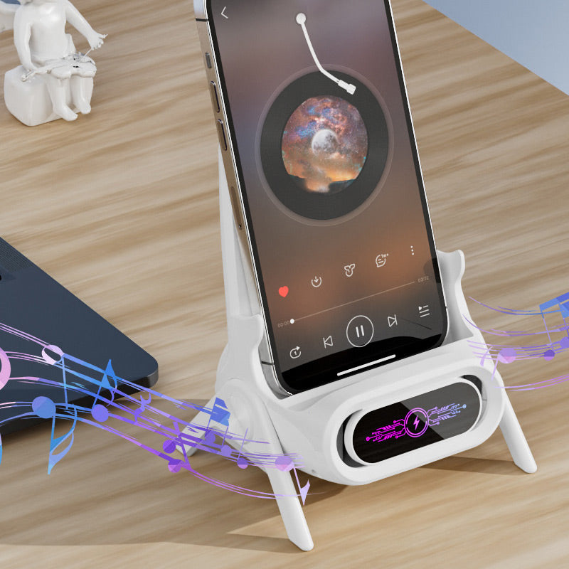 Multifunctional Wireless Fast Charger Phone Stand With Adjustable Holder
