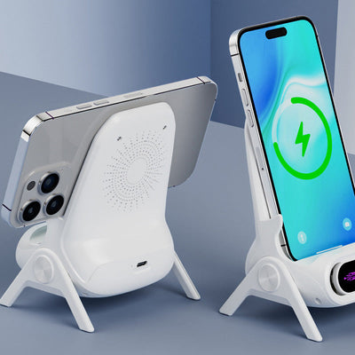 Multifunctional Wireless Fast Charger Phone Stand With Adjustable Holder