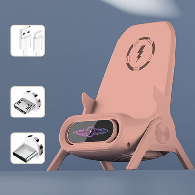 Multifunctional Wireless Fast Charger Phone Stand With Adjustable Holder