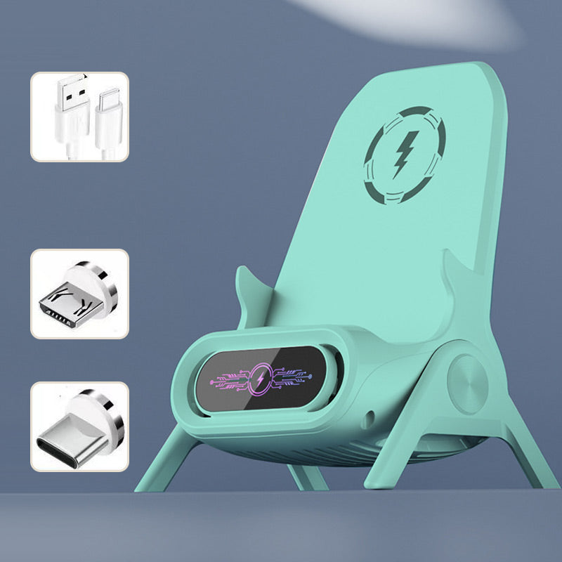 Multifunctional Wireless Fast Charger Phone Stand With Adjustable Holder