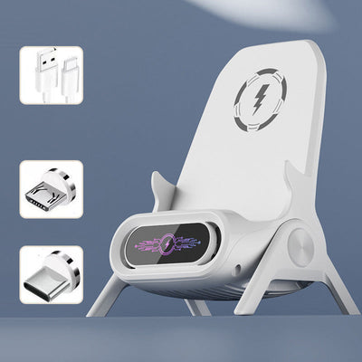 Multifunctional Wireless Fast Charger Phone Stand With Adjustable Holder
