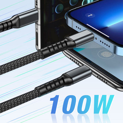 Super Fast Charging Cable Transparent Luminous 3-in-1 Design