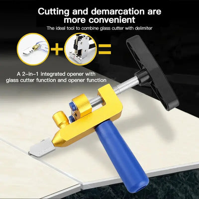 Ceramic And Glass Tile Cutter With Dual Function For Precision Cutting