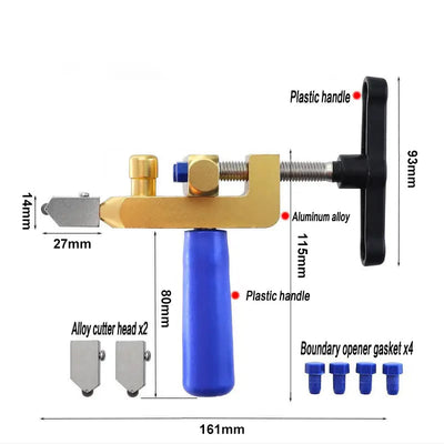 Ceramic And Glass Tile Cutter With Dual Function For Precision Cutting