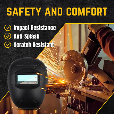 Lightweight Durable Welding Mask With Safety Glasses Combo