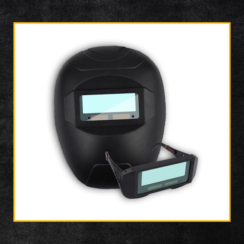 Lightweight Durable Welding Mask With Safety Glasses Combo