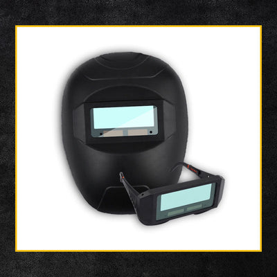 Lightweight Durable Welding Mask With Safety Glasses Combo