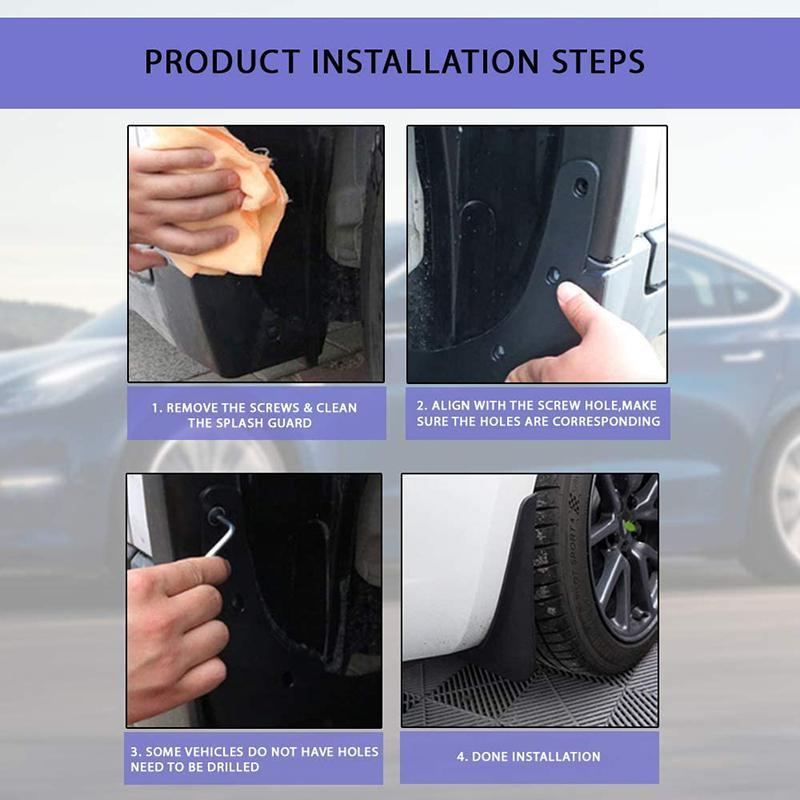 Universal Car Mud Flaps For Wheel Fender Protection