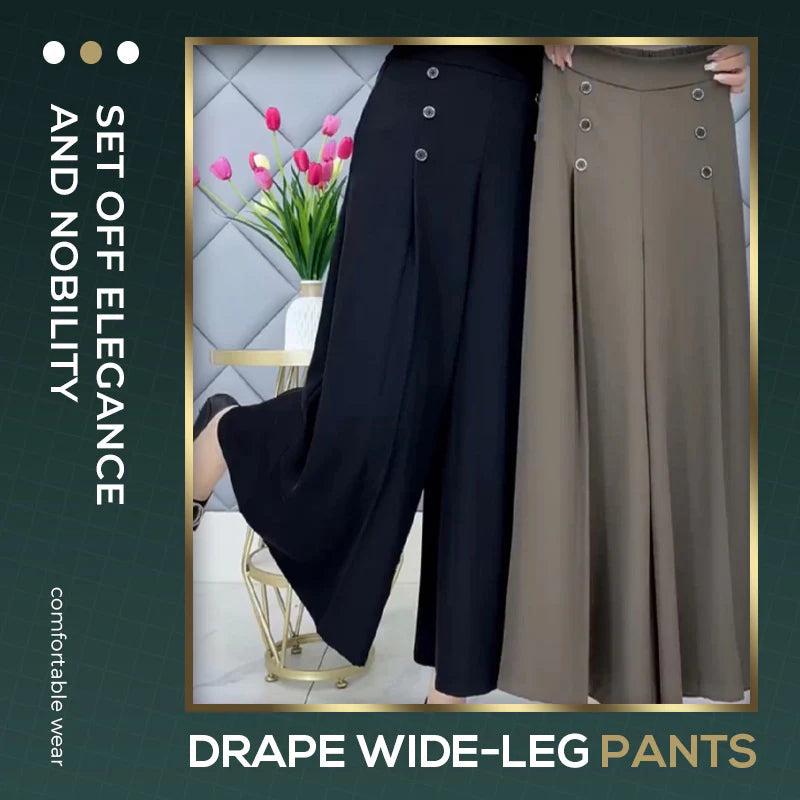 Pleated Wide Leg Pants Stylish Slim Fit Comfortable Trousers