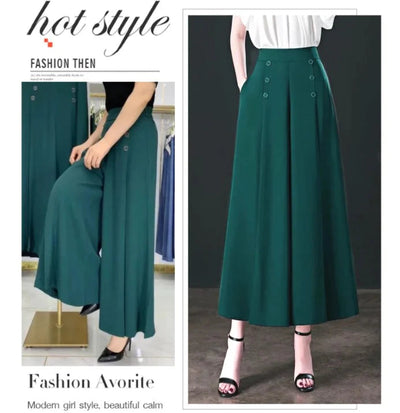 Pleated Wide Leg Pants Stylish Slim Fit Comfortable Trousers