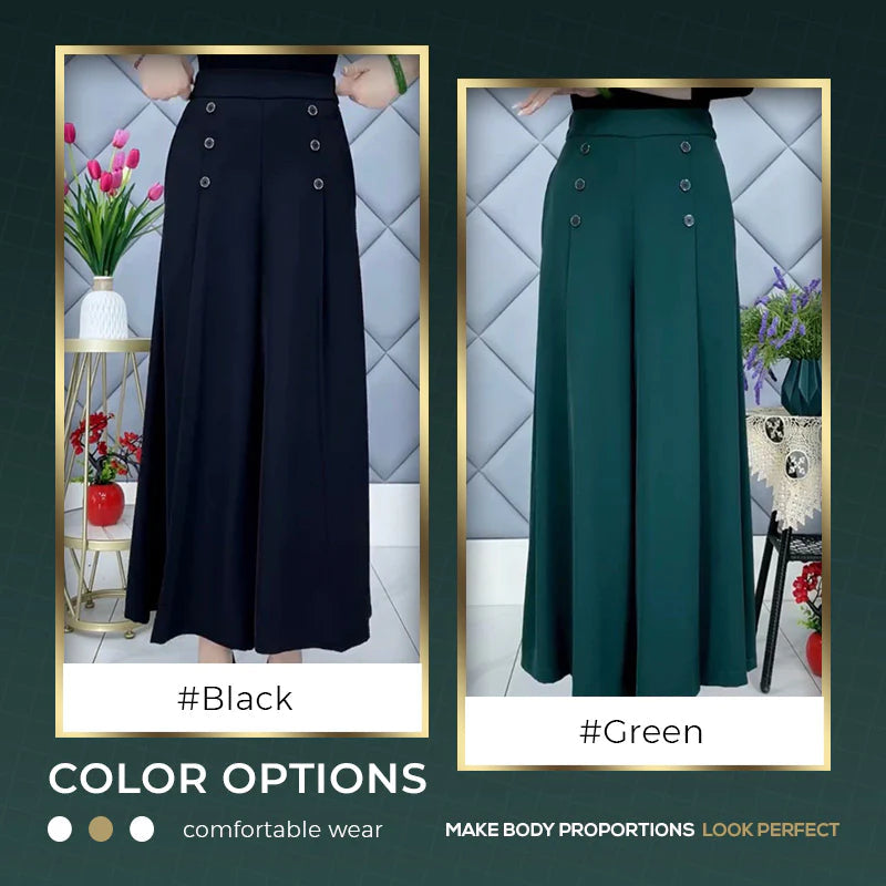 Pleated Wide Leg Pants Stylish Slim Fit Comfortable Trousers