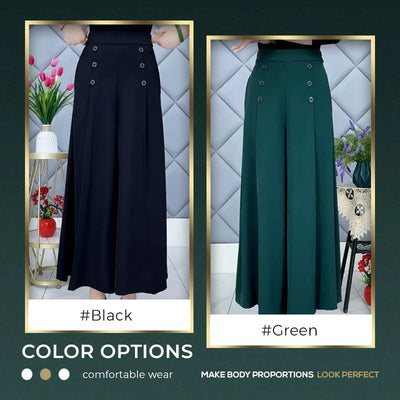 Pleated Wide Leg Pants Stylish Slim Fit Comfortable Trousers