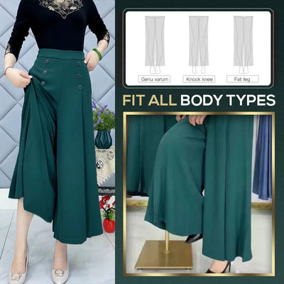 Pleated Wide Leg Pants Stylish Slim Fit Comfortable Trousers