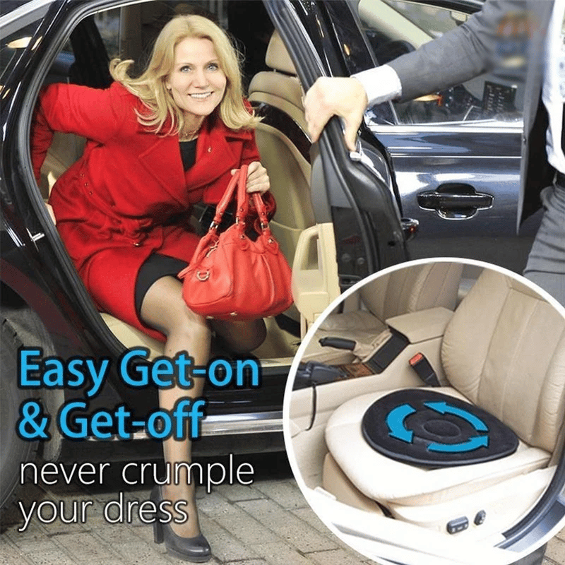 360 Rotating Seat Cushion Comfortable Swivel Chair Pad For Cars