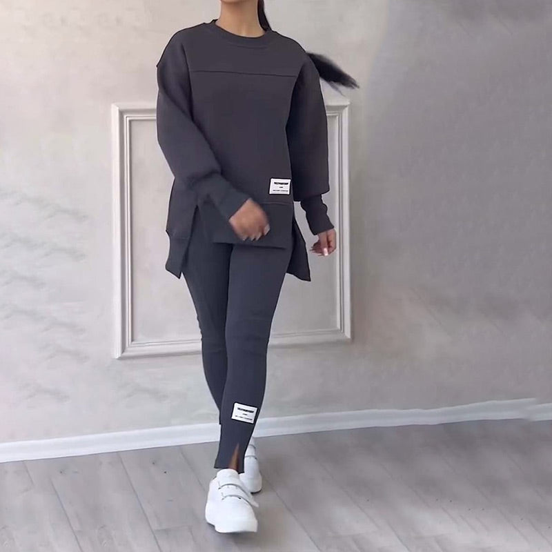 Women's Casual Sweatshirt Leggings Set Comfortable Stylish Outfit