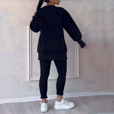 Women's Casual Sweatshirt Leggings Set Comfortable Stylish Outfit