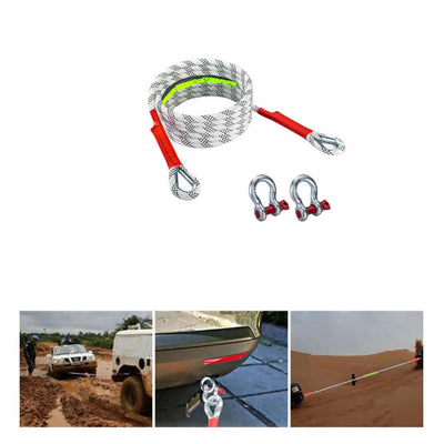 Emergency Trailer Rope Heavy Duty Strong Tow Rope For Vehicles