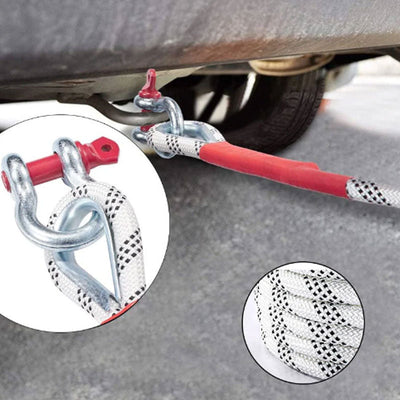 Emergency Trailer Rope Heavy Duty Strong Tow Rope For Vehicles