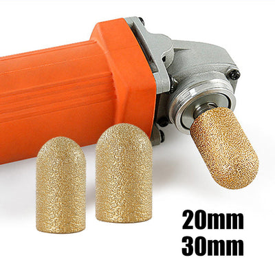 Vacuum Brazed Grinding Head Round Abrasive Tool For Precision