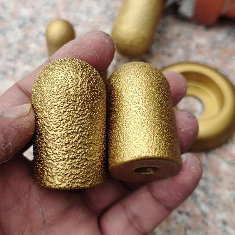 Vacuum Brazed Grinding Head Round Abrasive Tool For Precision