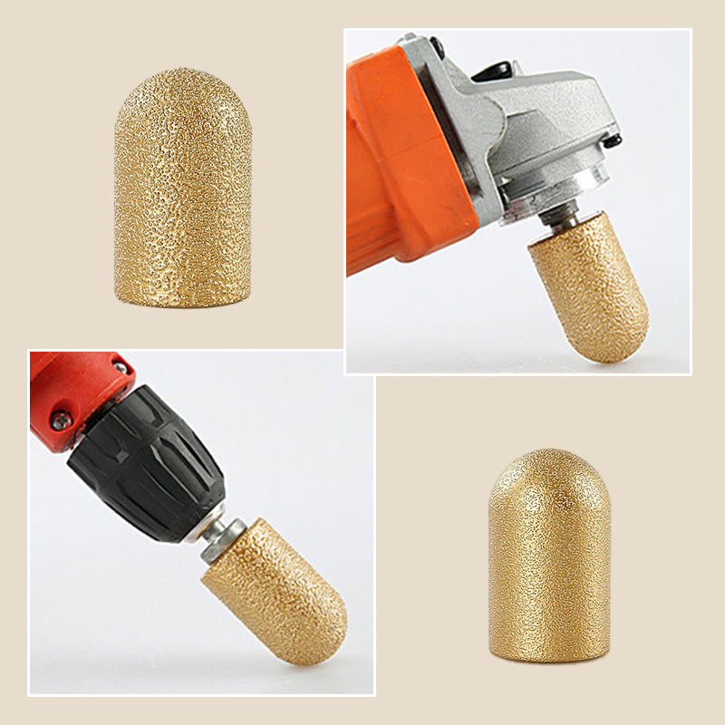Vacuum Brazed Grinding Head Round Abrasive Tool For Precision
