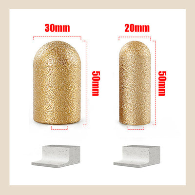 Vacuum Brazed Grinding Head Round Abrasive Tool For Precision
