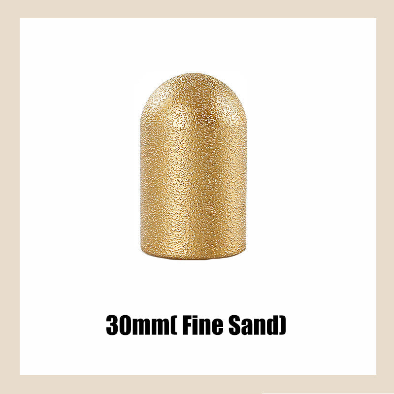Vacuum Brazed Grinding Head Round Abrasive Tool For Precision