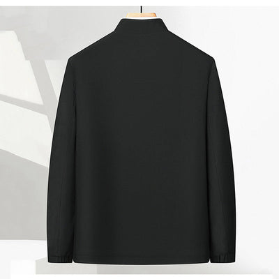 Men's Standing Collar Zipper Jacket Casual Lightweight Outerwear