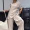 Women's Two-Piece Suit Round Neck T-Shirt And Trousers Set