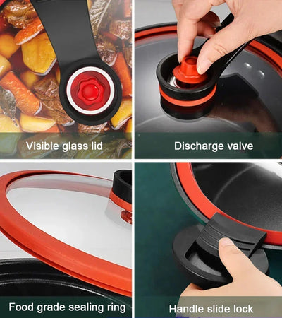 Micro Pressure Crock Pot Electric Multi Function Slow Cooker