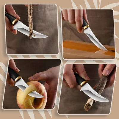 Portable Fruit Knife With Sheath For Outdoor And Multipurpose Use