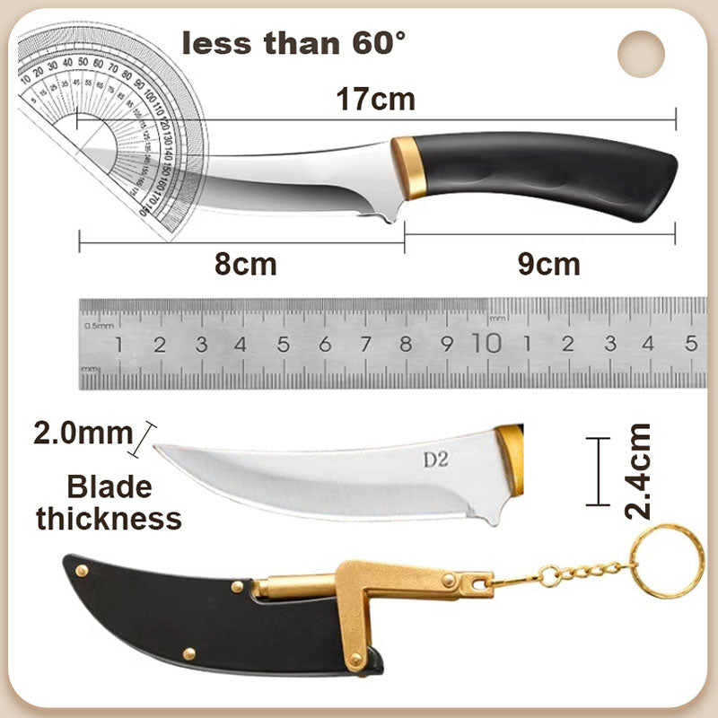 Portable Fruit Knife With Sheath For Outdoor And Multipurpose Use
