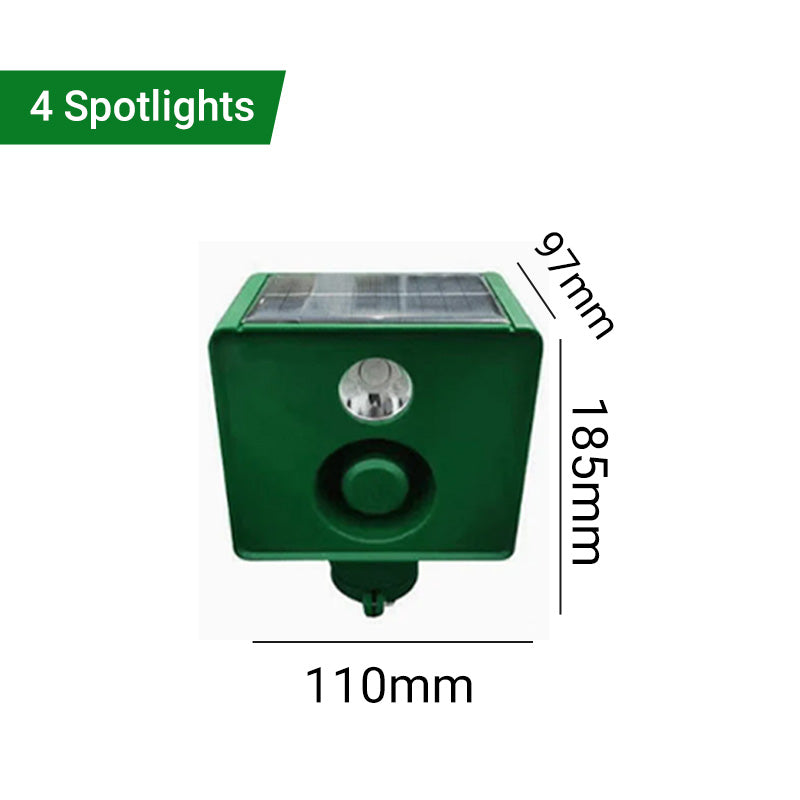Beast Repellent Solar Warning Lights With Loud Sound Alarm
