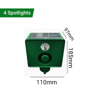 Beast Repellent Solar Warning Lights With Loud Sound Alarm
