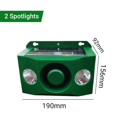 Beast Repellent Solar Warning Lights With Loud Sound Alarm