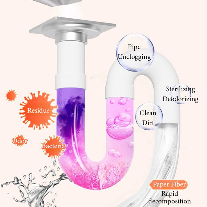 Powerful Multi Use Drain Cleaner Powder For Clogged Drains