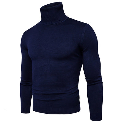 Men's Warm Turtleneck Sweater Soft Comfortable Winter Knitwear