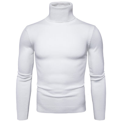 Men's Warm Turtleneck Sweater Soft Comfortable Winter Knitwear