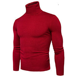 Men's Warm Turtleneck Sweater Soft Comfortable Winter Knitwear