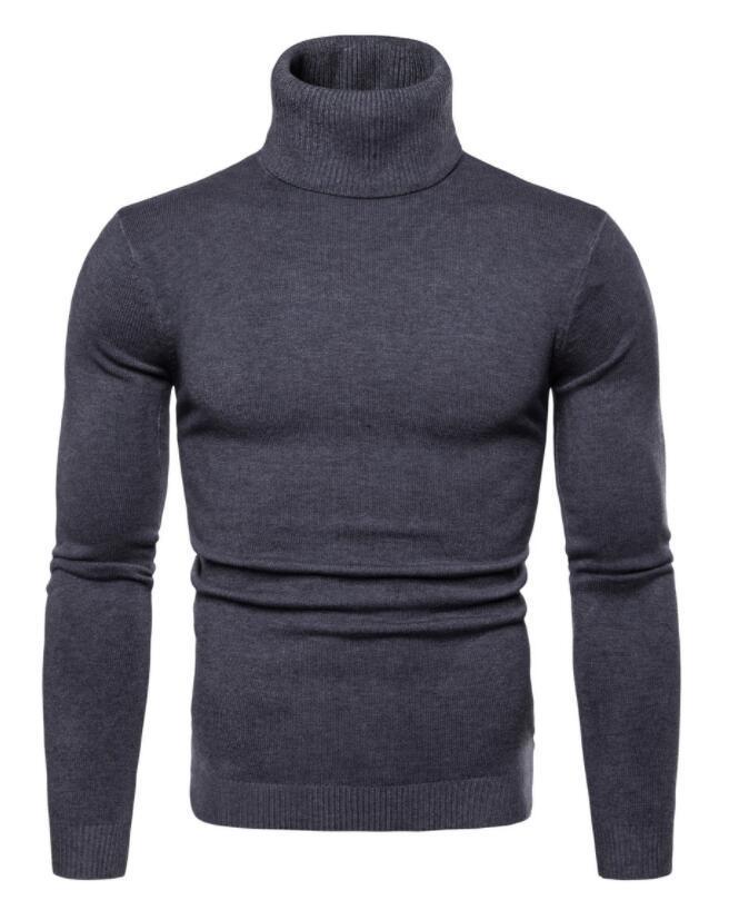Men's Warm Turtleneck Sweater Soft Comfortable Winter Knitwear