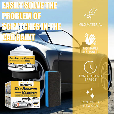 Car Scratch Remover Polishing Compound With Sponge For Smooth Finish