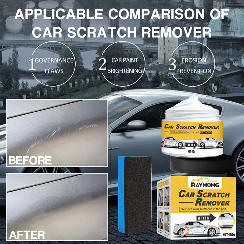 Car Scratch Remover Polishing Compound With Sponge For Smooth Finish