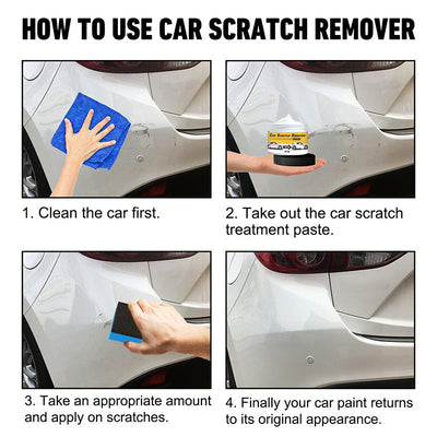 Car Scratch Remover Polishing Compound With Sponge For Smooth Finish