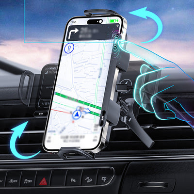 Wireless Car Phone Holder Adjustable Mobile Phone Pad Stand