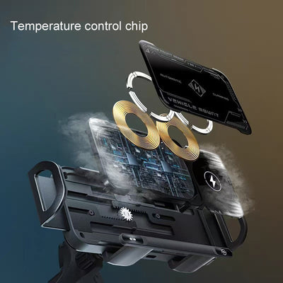 Wireless Car Phone Holder Adjustable Mobile Phone Pad Stand