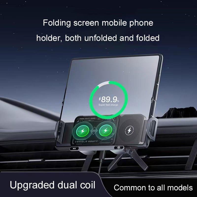 Wireless Car Phone Holder Adjustable Mobile Phone Pad Stand
