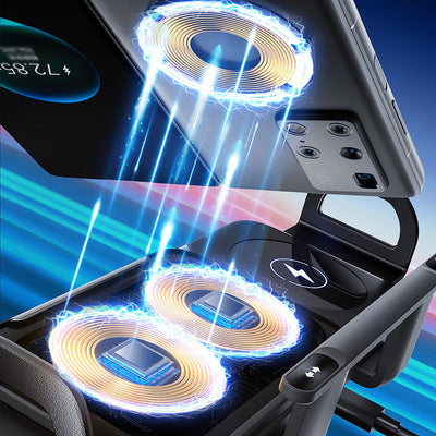 Wireless Car Phone Holder Adjustable Mobile Phone Pad Stand