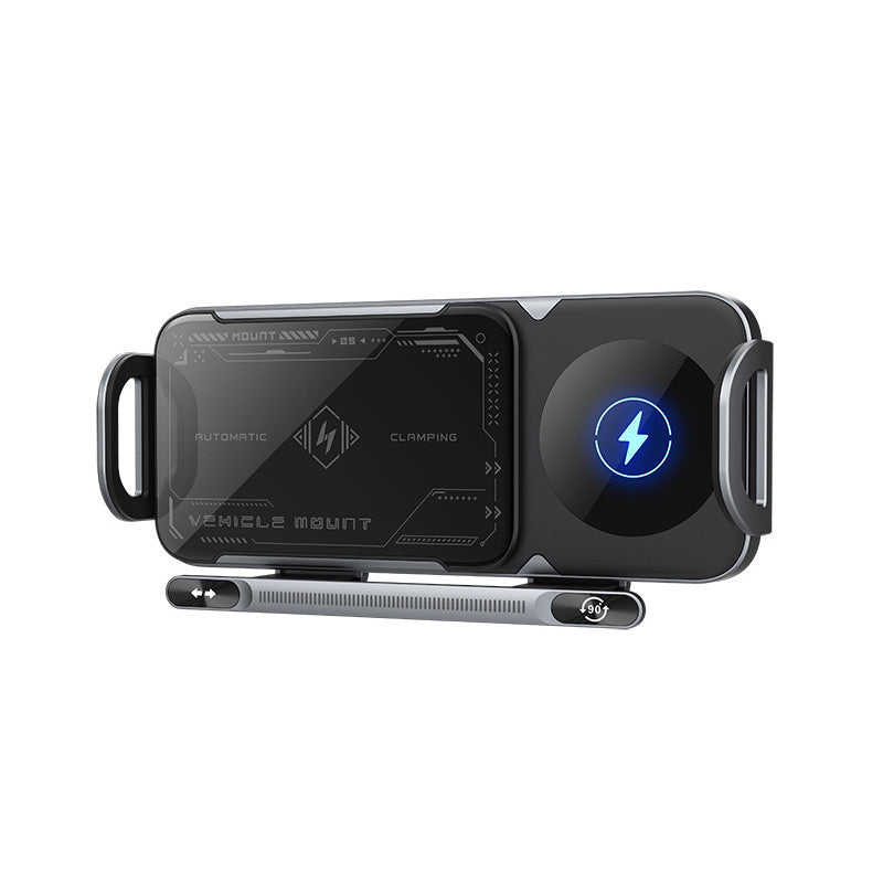 Wireless Car Phone Holder Adjustable Mobile Phone Pad Stand