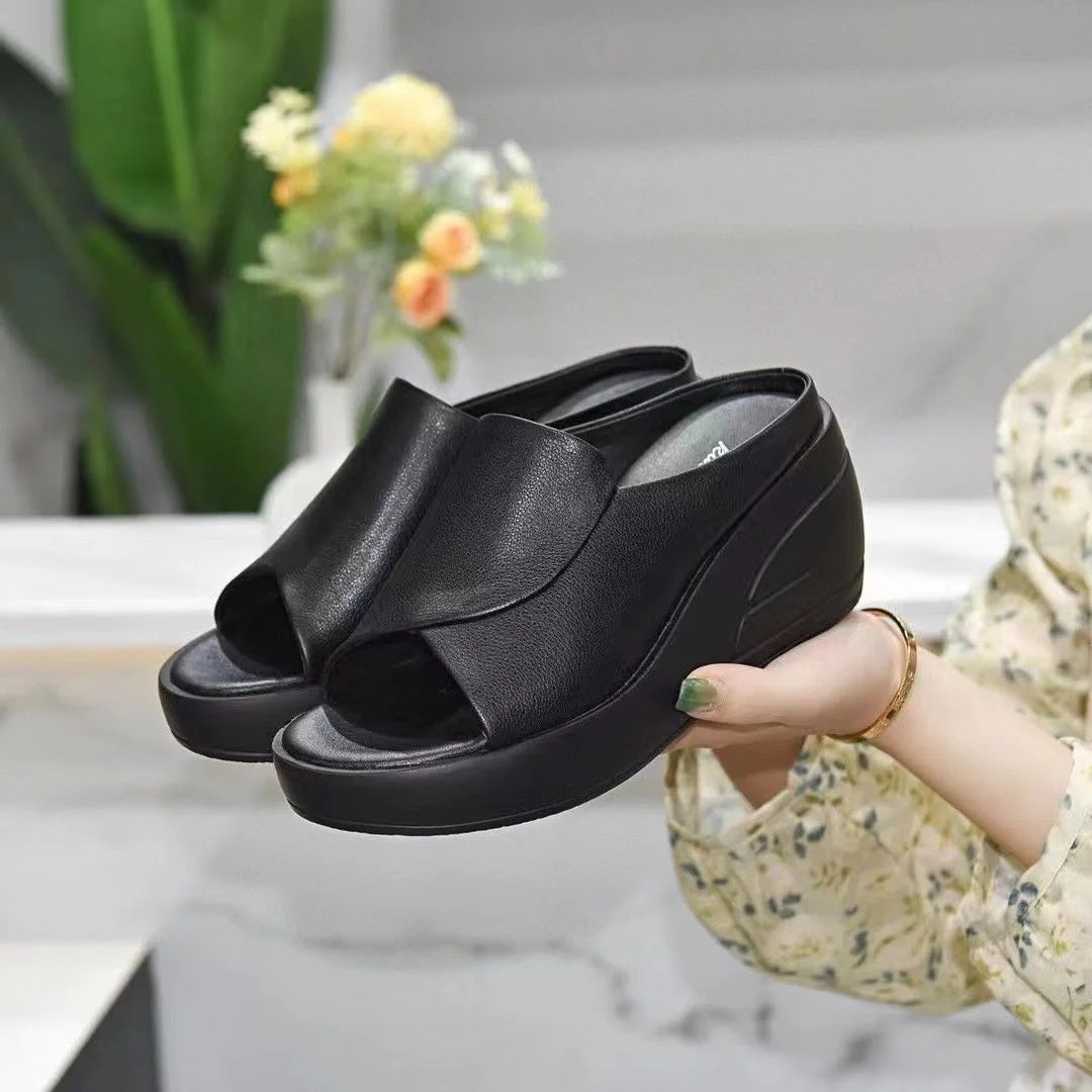 Elevation 5.5 CM Stylish Comfortable Inclined Heel Sandals